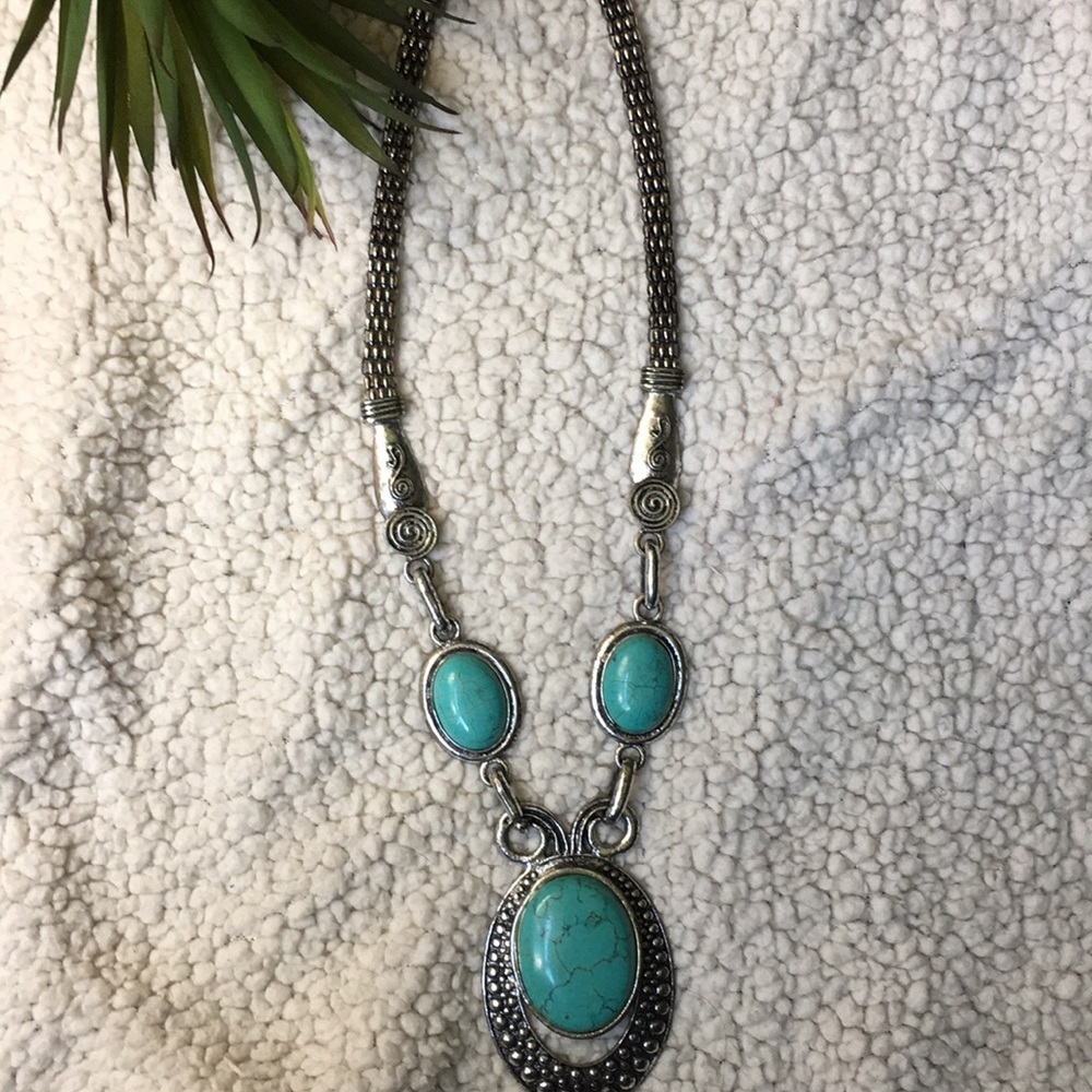 Turquoise Statement Necklace
